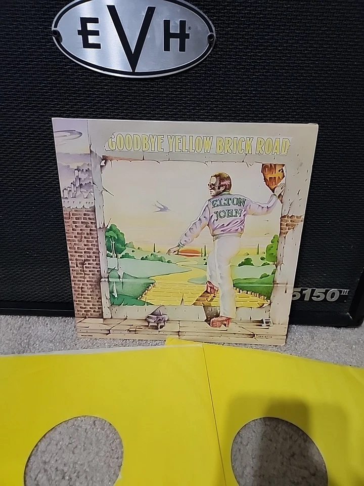 Elton John Goodbye Yellow Brick Road 2lp Vinyl 1973 1st Press Yellow Sleeves EX - Image 2 of 4