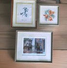 3 Wooden Picture Frames With Prints