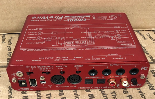 Roland Edirol FA-66 FireWire Audio Capture Digital Recording W/AC-ADAPTER - Picture 5 of 6