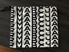 Marc Jacobs Monogram Dust Protect Bag for Purses Black/White Different Sizes NEW
