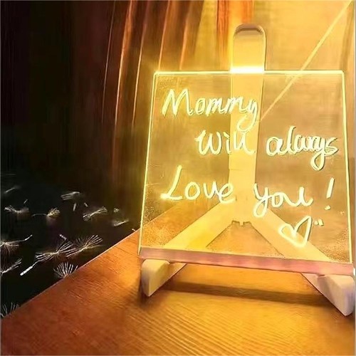 Acrylic Transparent LED Writing Message Note Board for Office Classrooms Houses - Picture 6 of 11