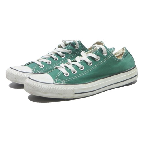 Converse Chuck Taylor All Star Herren Niedrig Turnschuhe Canvas UK 8 Grün Weiß - Bild 3 von 6