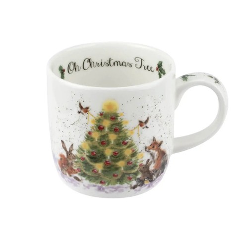 Tazas grandes de Navidad Wrendale animales ilustrados festivos de Royal Worcester - Imagen 2 de 6