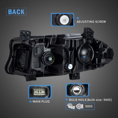 Led Headlights Compatible with Dodge Charger 2015-2023(Not Fit Xenon Models) W/P - Foto 6 di 8