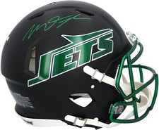 Mason Taylor New York Jets Signed Riddell Black Alternate Speed Authentic Helmet