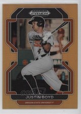 2022 Panini Prizm Draft Picks Neon Orange Prizm 20/50 Justin Boyd #PDP73 s1i