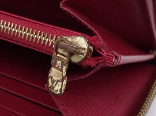 Louis Vuitton Monogram Zippy Wallet Fuchsia M41895 Zip-Around From Japan Used - Picture 6 of 12