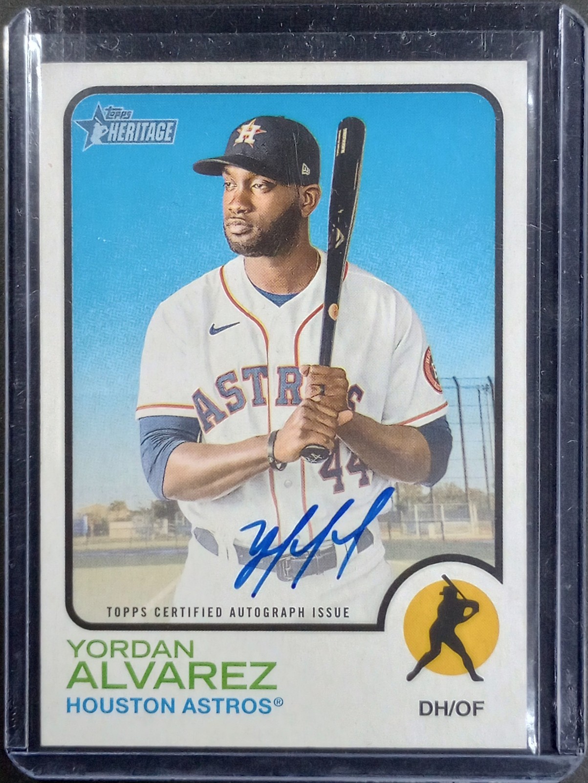 2022 Topps Heritage Real One Autographs Yordan Alvarez #ROA-YA AU