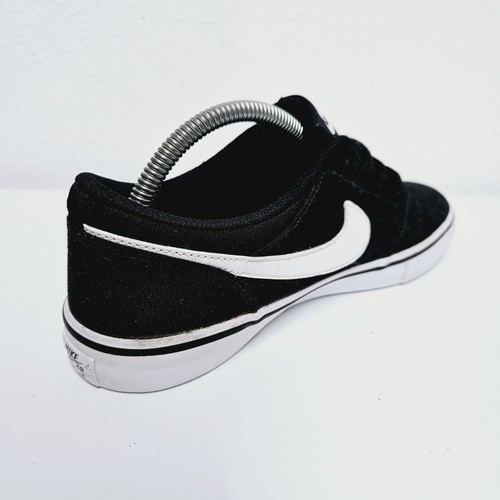 Nike SB Solarsoft Portmore 2 taglia UK 6 nero bianco scarpe da ginnastica 880268-010 ottime condizioni - Foto 7 di 21