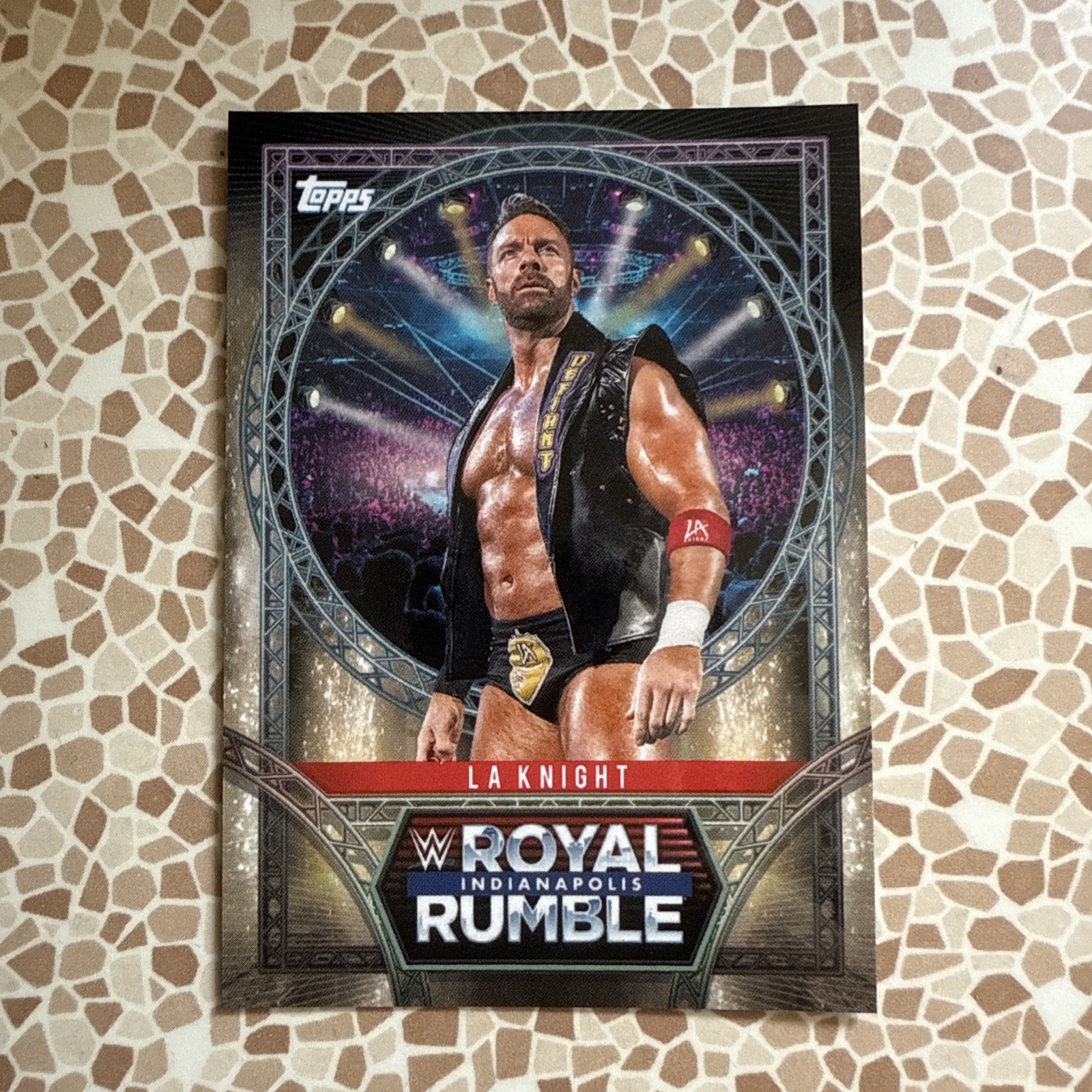 2025 WWE Topps Royal Rumble LA Knight Indianapolis Event Exclusive #RR-21