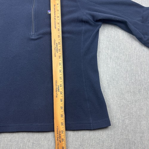 Patagonia Sweater Women Medium Blue Micro D 1/4 Zip Fleece Pullover Hiking 26278 - Picture 11 of 13