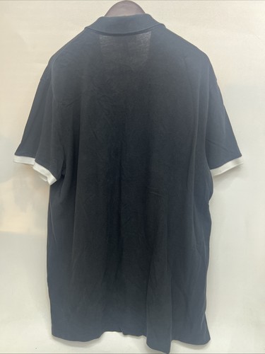 Express Men’s Pique Polo Modern Fit Black & Blue Shirt- Size XL - Picture 4 of 6