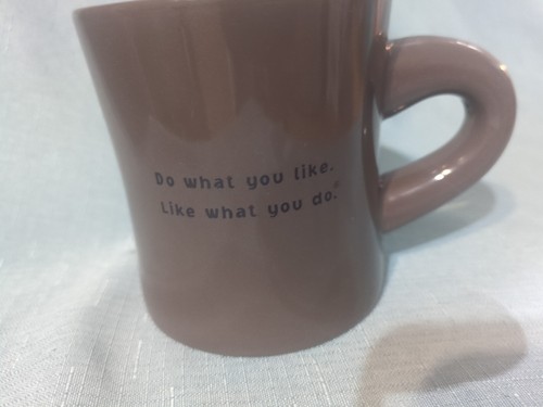 Life is Good Brown Coffee Mug Cup with Lucky 4 Leaf Clover Shamrock Diner Style - Picture 6 of 7