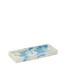 Smith  Goat Rectangle Tray Blue / White