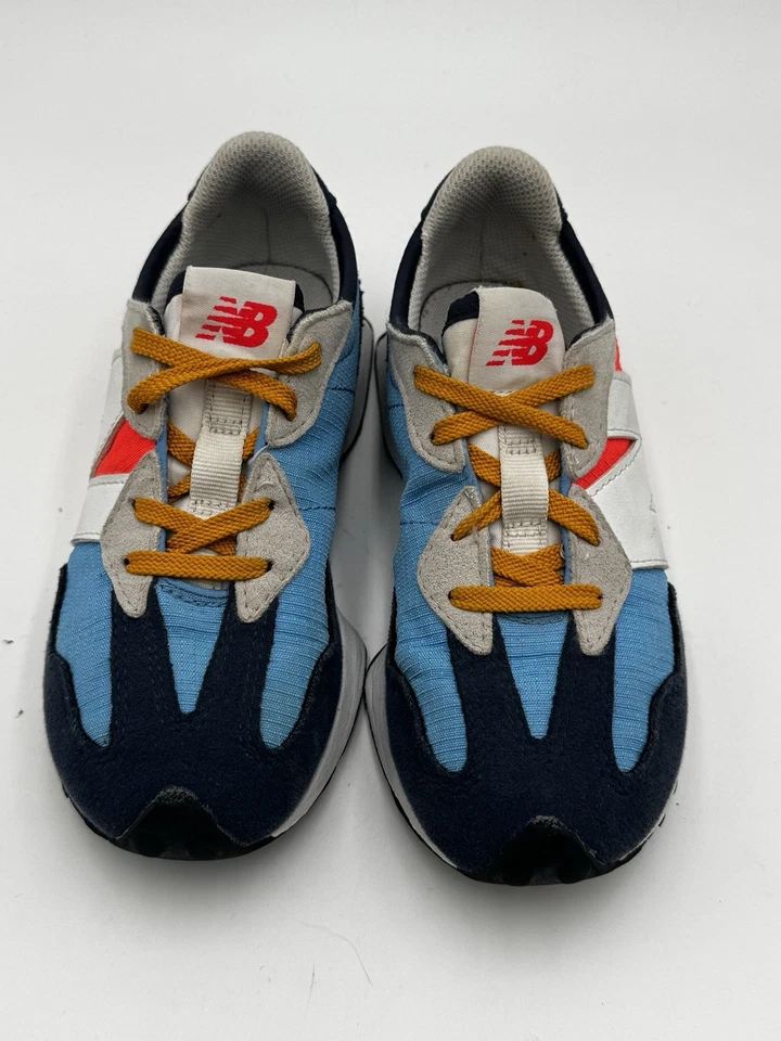 Zapatillas New Balance 327 Niño Pequeño Talla 13 Natural Índigo Eléctrico Rojo Zapatos Foto 3 de 4