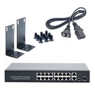 100Mbps 16+2+1 Port POE Switch RJ45 IEEE802.3af/at AC100-240V Widely Applicant
