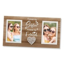 Christmas Gifts Picture Frame, Birthday Gifts - Double 4x6 Pictures Sister