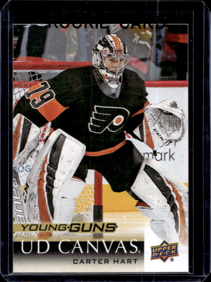 2018-19 Upper Deck Carter Hart UD Canvas Young Guns RC #C218 Flyers