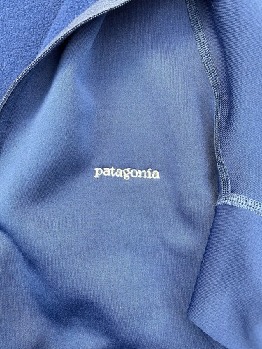 Patagonia common threads mens XL stretch velocity quarter zip neck polartecBlue - Picture 3 of 9