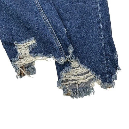 We The Free Free People Button Fly Distressed Women's Size 29 High-Rise Jeans - Picture 7 of 22