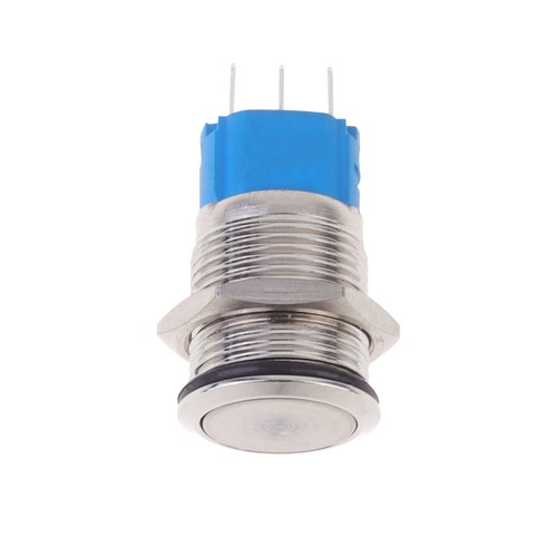16mm Stainless Steel Self Locking Push Button 12V Waterproof (Silver) - Bild 9 von 11
