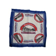 Vintage Budweiser Clydesdales USA Made 22x22 Bandanna Scarf Handkerchief Scarf