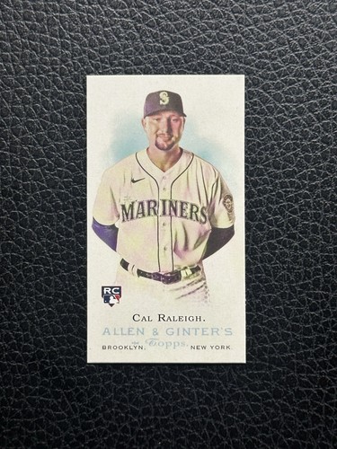 Mini radiocontrol Cal Raleigh 2022 Topps Allen & Ginter RDV-9 Rookie Design Variation - Imagen 1 de 2