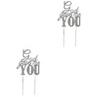 2 Pack Hochzeit Tortenfigur Tortenaufleger Hochzeitstorte Strasskuchentopper