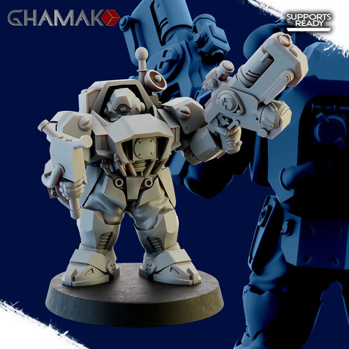Space Dwarves Border Warriors (10 Modelle) | Grimdark Future | Ghamak - Picture 9 of 14