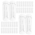  40 Pcs Schrankregal-Clip Plastic Shelf Support Peg Regalbodenträger Transparent