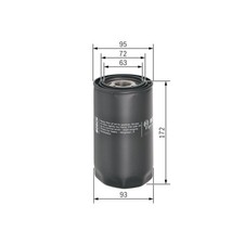 Ölfilter Bosch F026407101 für Daf Ford Iveco Nissan Renault Scania Avia Heuliez
