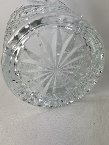24% Lead Crystal Champagne Cooler Bucket With Handles Royal Gallery France - Picture 5 of 9