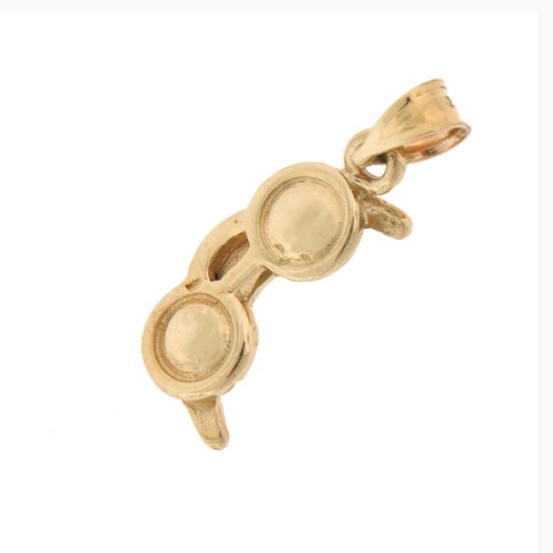 Dije de gafas de sol dorado 14K - Imagen 1 de 2