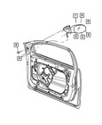 Genuine Mopar Outside Rear-View Electric Heated Mirror Right 4805944AB QTY 1