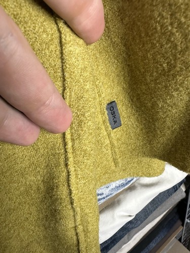 Abrigo Chaqueta Corta OSKA 100% Moessmer Lana Virgen Hervida Talla 3 Bolsillos - Imagen 6 de 6