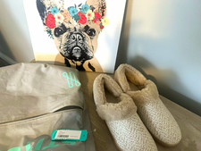 TOMS Oslo Women s Slip-On Slippers Size 9 Beige Herringbone NWT