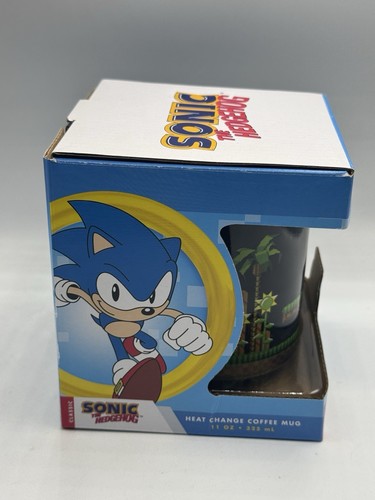 New in Box Sonic the Hedgehog Heat Changing 16-Bit Ceramic Coffee Mug, 16 Ounces - Afbeelding 4 van 5