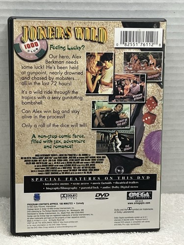 Joker’s Wild/1992 DVD Priscilla Barnes/Dick Van Patton Sexplotation Omega OOP - Picture 2 of 3