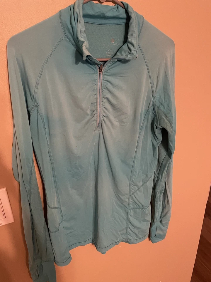 LOTE 3 Camiseta Pulôver Tangerina Tamanho G Grande 1/4 Zíper Manga Longa Furos para Polegar - Imagem 2 de 4