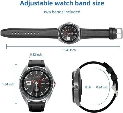 Smart Bluetooth Watch Impermeabile Cardiofrequenzimetro Fitness Tracker per iPhone Android. - Foto 8 di 10