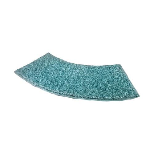 Curved Shower Mat Fan Shaped Foot Rug Carpet Soft Plush Bath Rug Curved Bath Mat - Picture 14 of 22