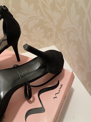 black evening shoes size 7 - Picture 4 of 4