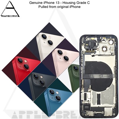 Genuine Apple iPhone 13 Rear Back Chassis Housing With Parts Grade C ...