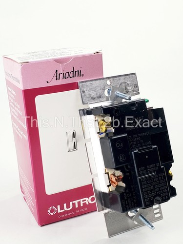 LUTRON AY-603P-WH 3-Way Preset Dimmer Ariadni 660W White Incandescent/Halogen - Picture 6 of 9