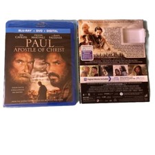 New Paul Apostle of Christ Blu Ray Bible Christian Faith Jim Caviezel Sleeve NIP