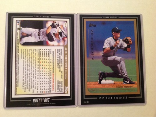 1999 ALEX RODRIGUEZ Mariners Yankees 2016 Topps Anthology 5X7 Silver #/49 made - Picture 1 of 1
