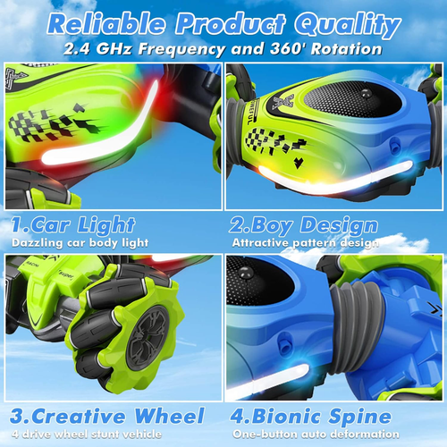 Gesture RC Car, Gesture Sensing RC Stunt Car Toy for Boys Girls, Best Birthday G - Picture 2 of 9