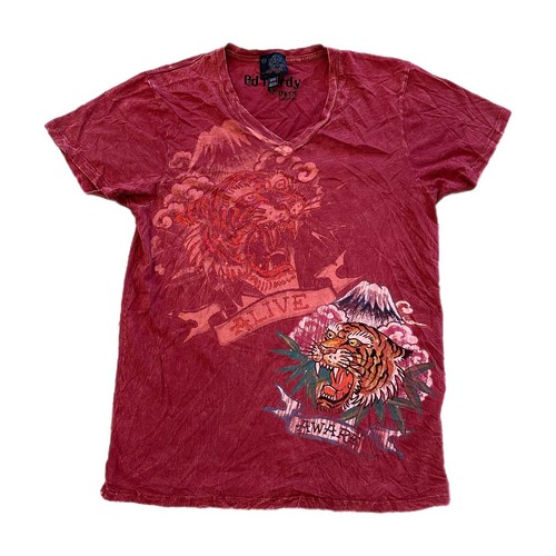 Vintage Ed Hardy Shirt Men’s XXL Tiger Tattoo Christian Audigier Y2K Streetwear
