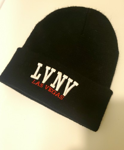 Black Las Vegas NV Nevada Beanie Hat 