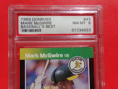Donruss 1989 Béisbol Clasificado PSA - Béisbol Mejor #43 Marca McGWIRE - Imagen 3 de 3